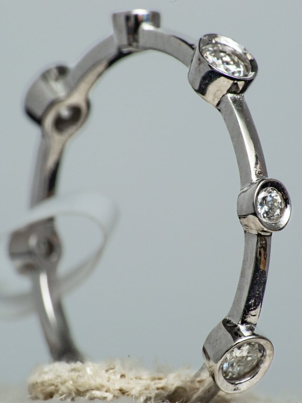 NWT Size 8 Dainty Moissanite Full Eternity Ring Band 0.42 CTW